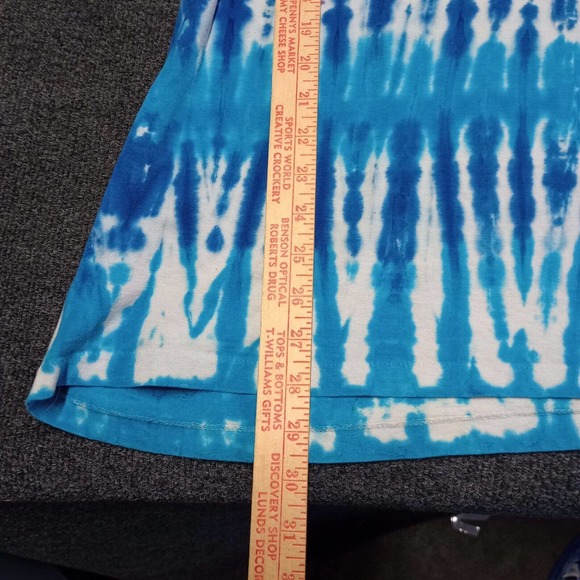 Vintage Tekno Grafix Shirt Adult XL Blue Tie Dye 90s Y2K Single‎ Stitch - Picture 6 of 10